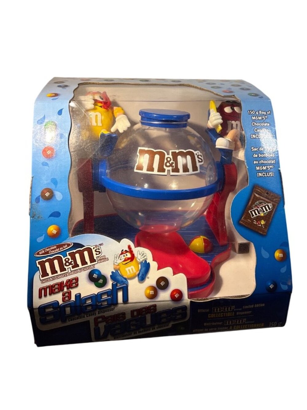 M&Ms Limited Edition Make A Splash Collectible Candy Dispenser